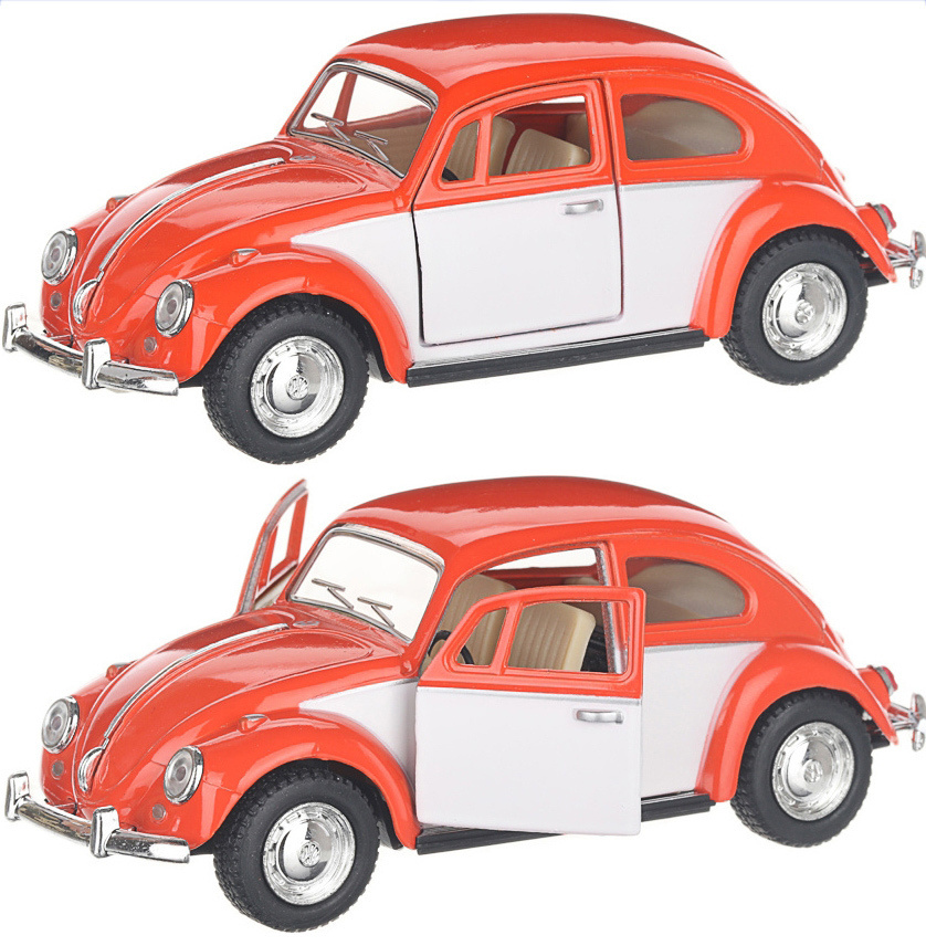 Машинка металлическая Kinsmart 1:32 1967 Volkswagen Classical Beetle (Жук) 5373DKT инерционная, двери #1