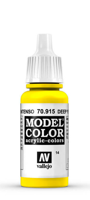 Краска Vallejo серии Model Color - Deep Yellow 17мл. #1