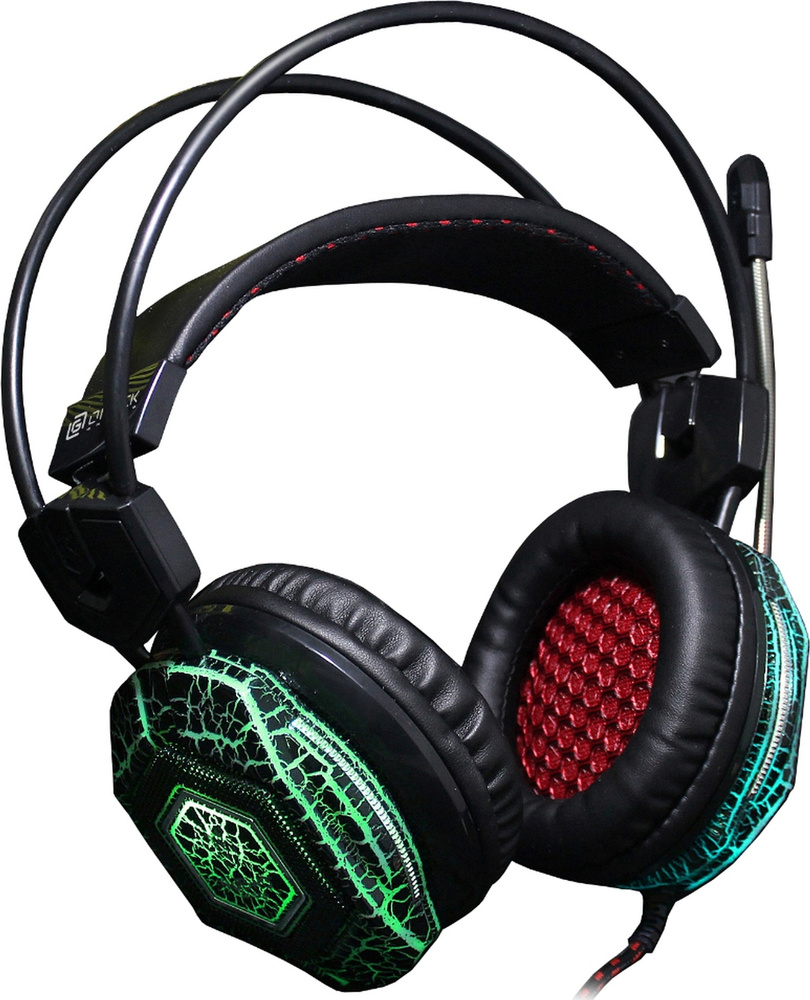 Игровые наушники Оклик HS-L500G TOXIC, черный #1