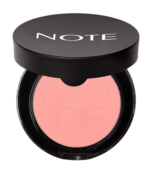 Компактные румяна с эффектом сияния / 6 Sandy Pink / Note Luminous Silk Compact Blusher  #1