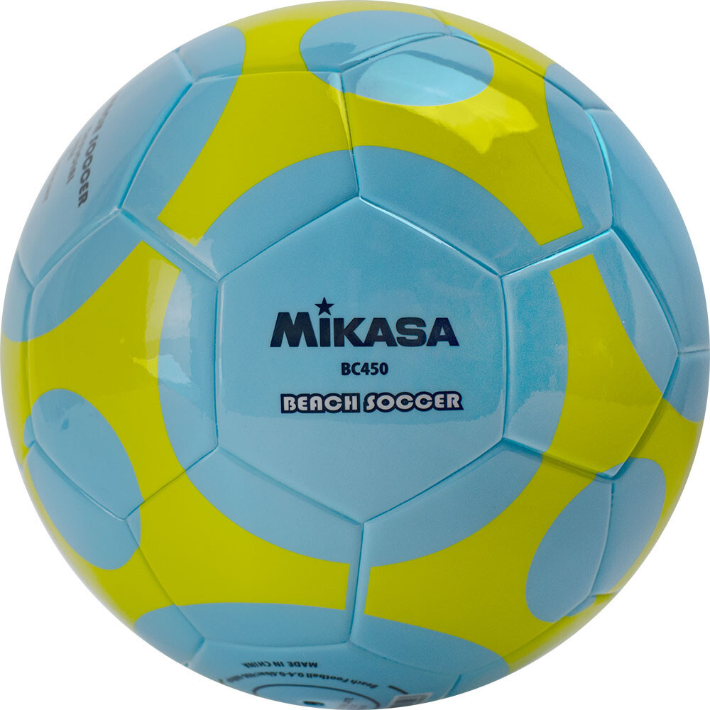 Мяч для пляжного футбола MIKASA BC450, р.5, голубо-желтый #1