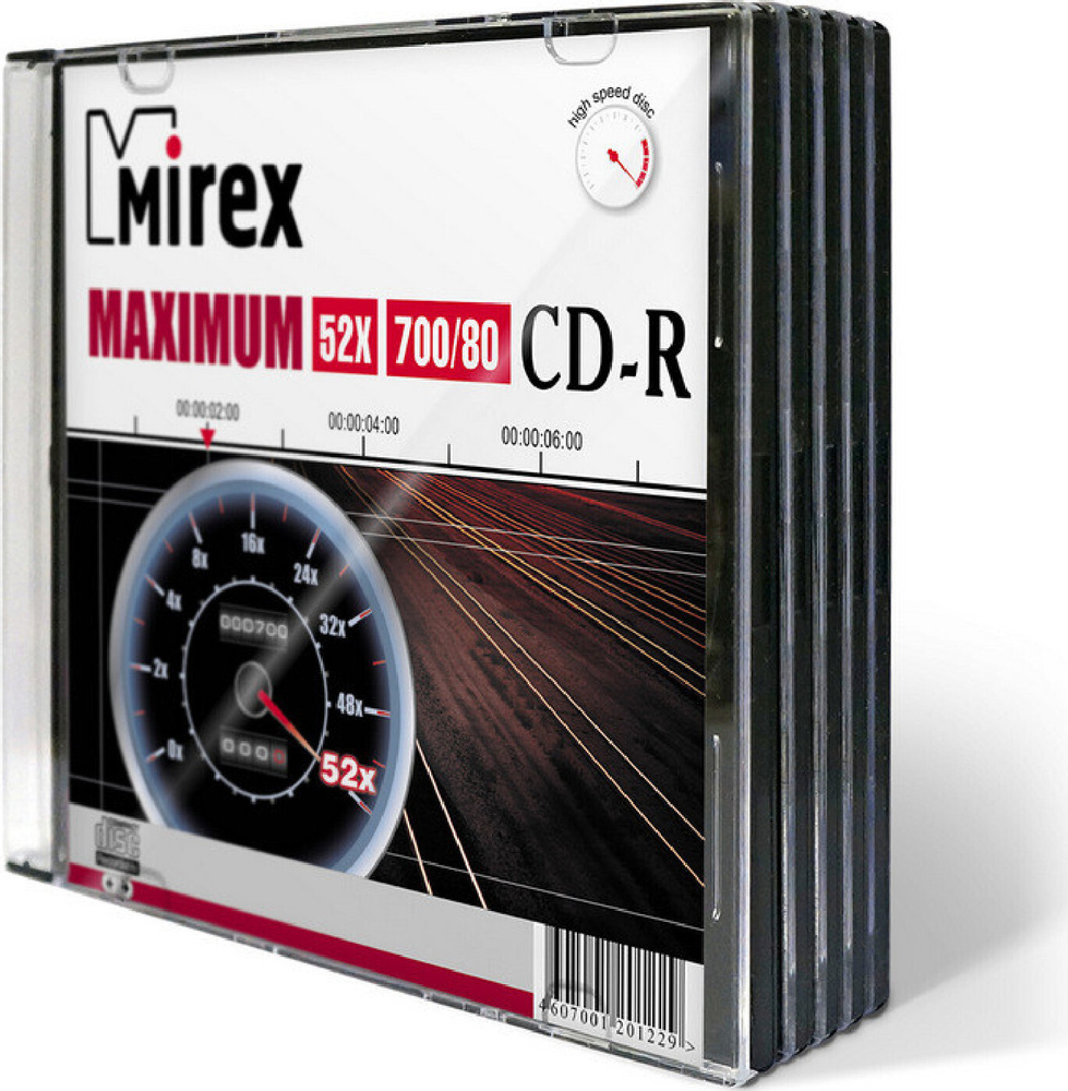 Mirex Диск для записи CD-R, 700 МБ, 5 шт #1