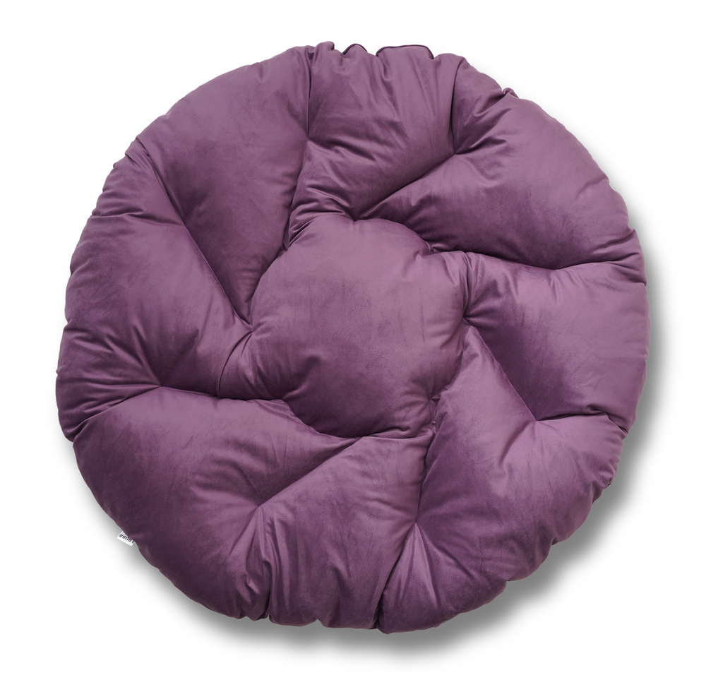Подушка для подвесного кресла/качелей SEVILLA круглая искусственный велюр Фиолетовый  #1