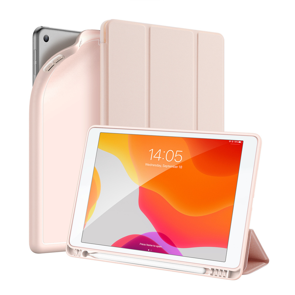 Чехол книжка iPad 7 10.2" 2019 / iPad 8 10.2 2020 Osom series розовый #1