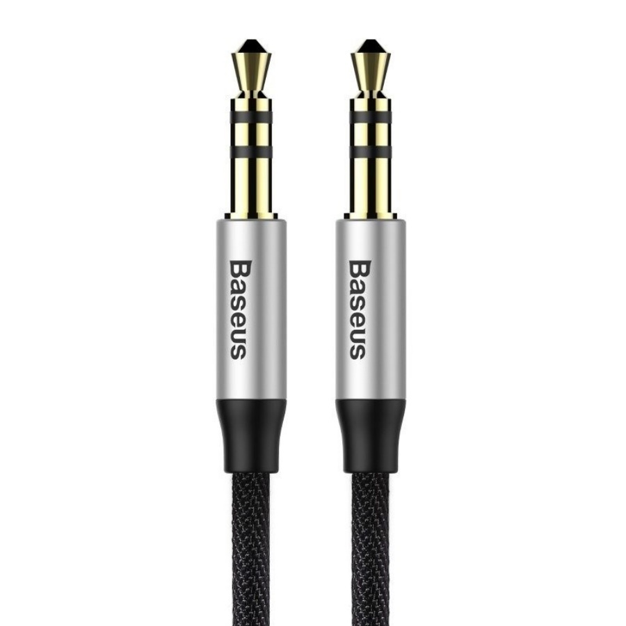 Аудио кабель Baseus Yiven Audio Cable 3.5mm Male Audio M30 1.5m Silver+Black (CAM30-CS1) #1