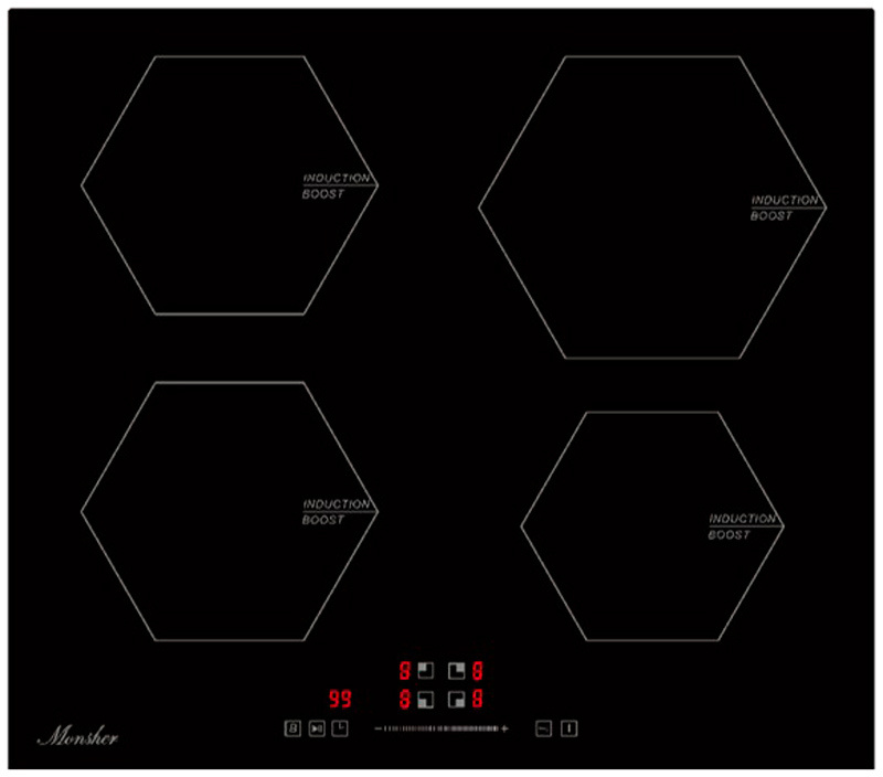 Monsher Электрическая варочная панель MHI 6006, черный #1