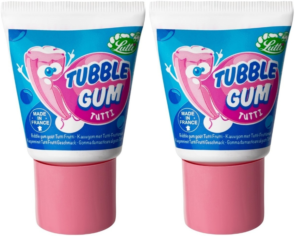 Жевательная резинка Табл Гум Тутти Фрутти / Lutti Tubble Gum Tutti Frutti 35 г 2 шт (Франция)  #1