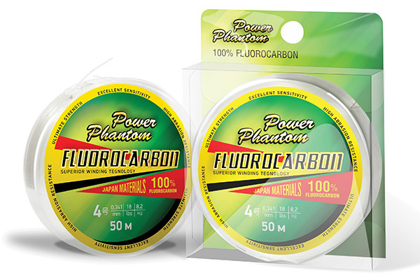 Леска флюорокарбон POWER PHANTOM FLUOROCARBON (PPF50034  (50 м 0,341мм) ) #1