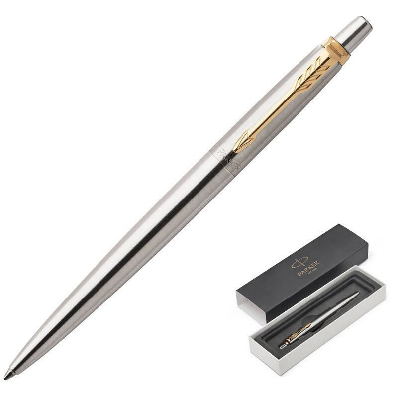 Ручка шариковая PARKER JOTTER STAINLESS STEEL GT синий 0,8мм 1953182 #1