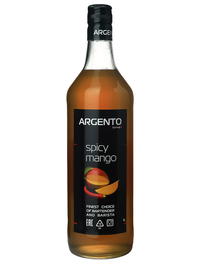 Сироп Argento Spicy Mango / Ардженто Манго пряный для кофе и коктейлей 1 л  #1