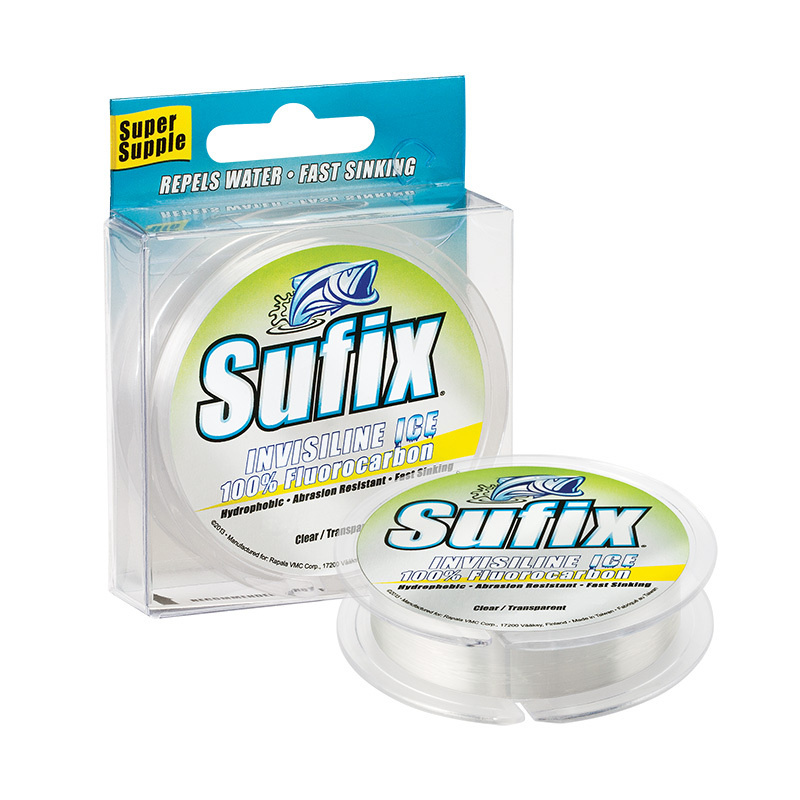 Леска зимняя SUFIX Invisiline Ice Fluorocarbon прозрачная 50м 0,20мм 3,4кг #1