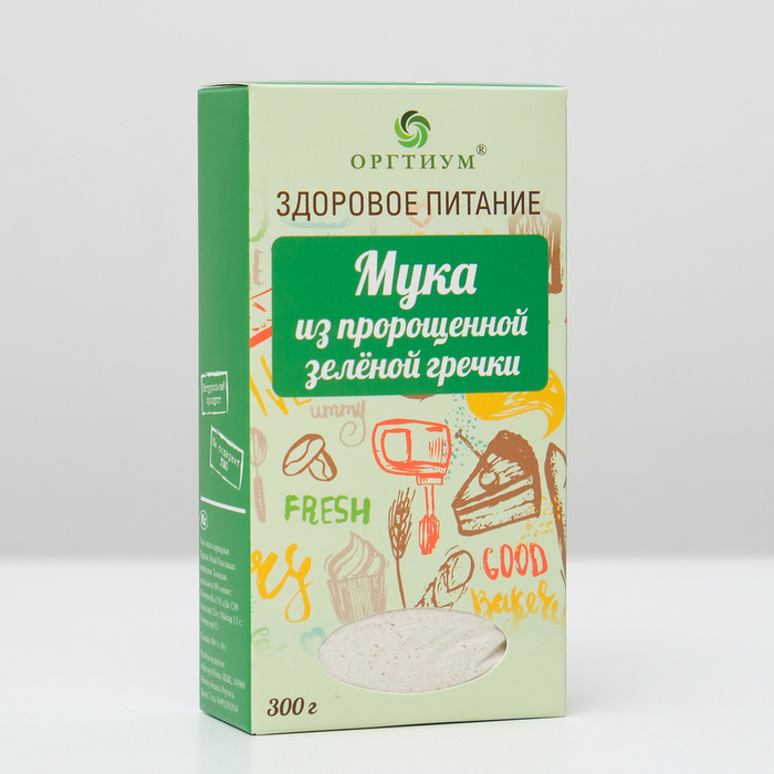 Мука из пророщенной зелёной гречки, 300 г #1