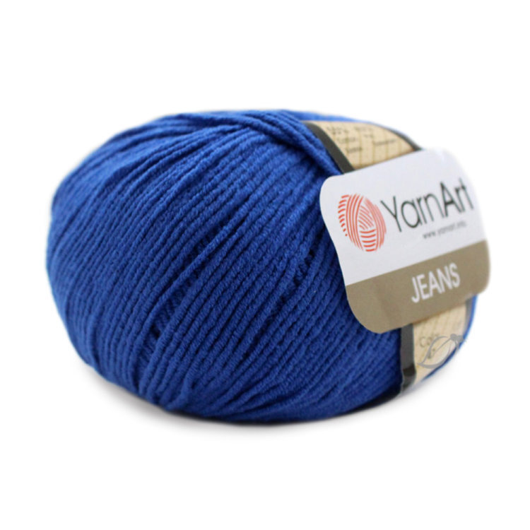 Пряжа Yarn-Art Jeans, 5 мотков (160м, 50гр), цвет 47 Василек #1