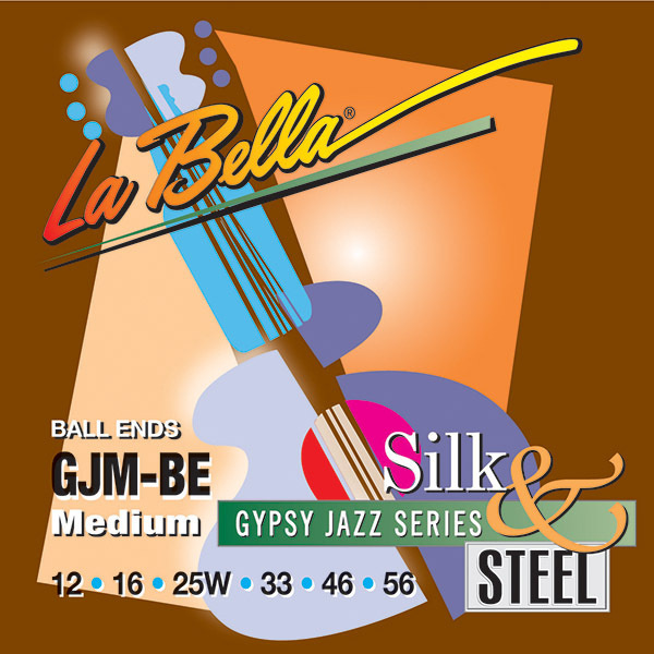 Комплект струн для акустической гитары Gypsy Jazz Silk&Steel, 12-56, сталь/шелк, La Bella GJM-BE  #1