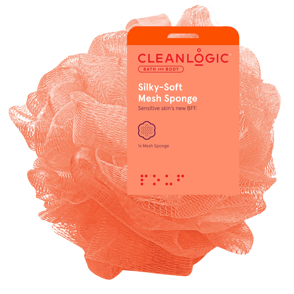 Cleanlogic Мочалка-шар для тела оранжевая, 1 шт. #1