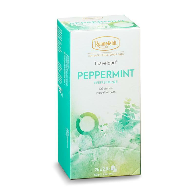 Ronnefeldt Teavelope / Роннефельд травяной чай Peppermint(Перечная мята), 1 пачка по 25 пакетиков, арт. #1