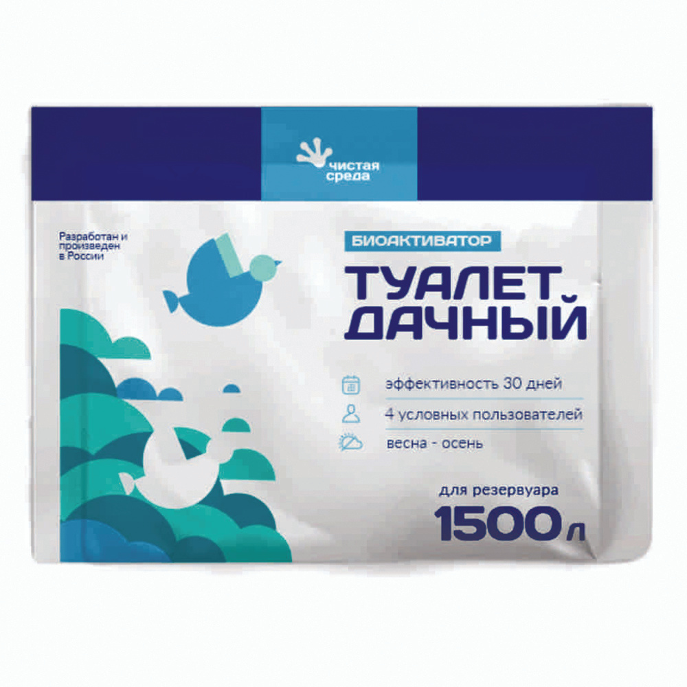 Биоактиватор для дачного туалета 60 г на 1500 л #1