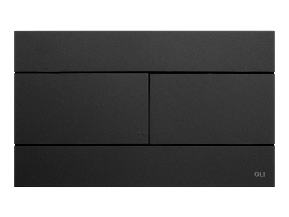 Панель смыва для инсталляции Oli Slim механическая черная soft touch ...
