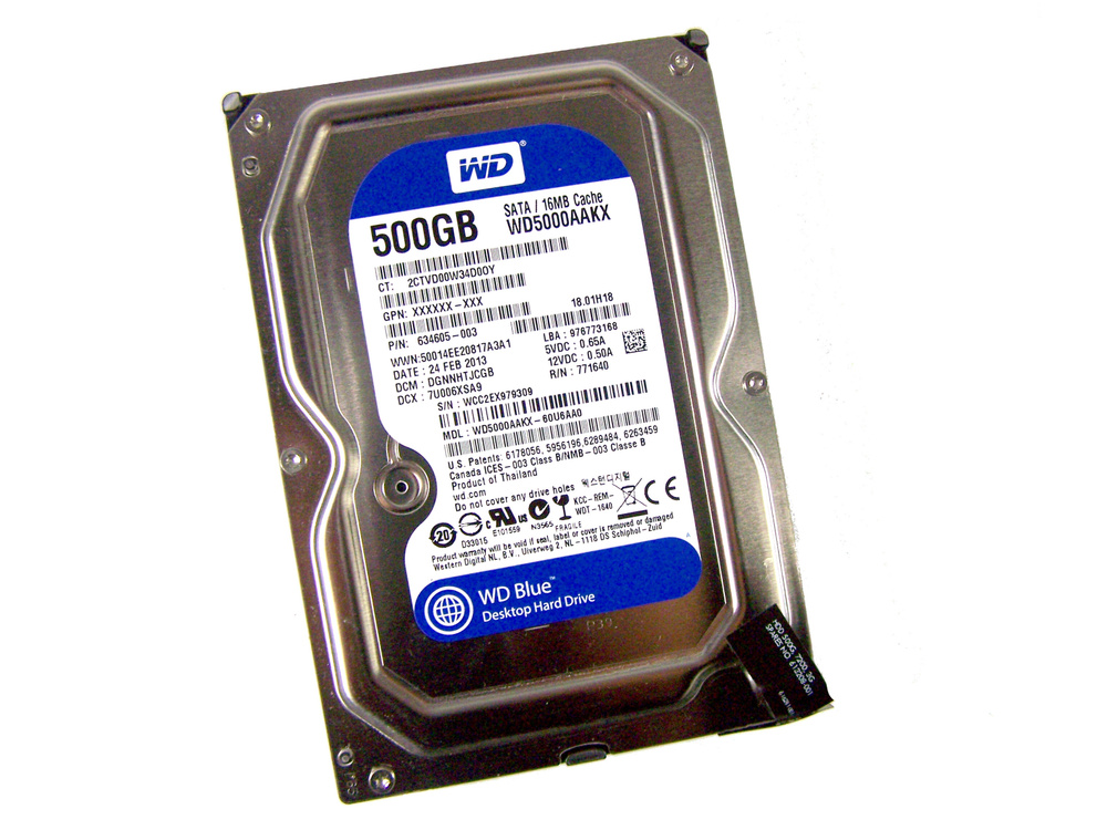 Western Digital 500 ГБ Внутренний жесткий диск (WD5000AAKX)  #1