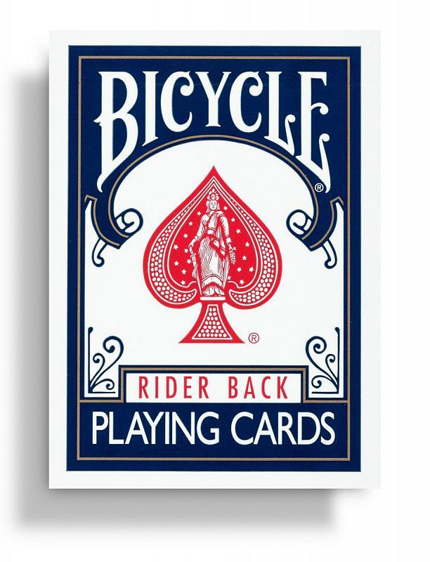 Карты "Bicycle rider back 808 standard poker playing cards blue" #1