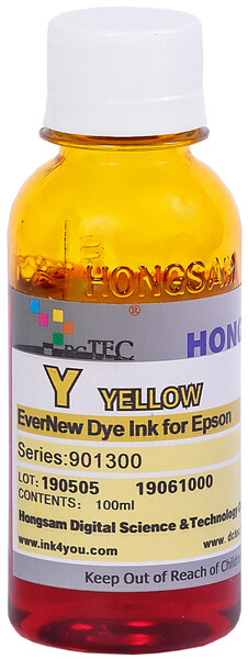 Чернила DCTec водорастворимые Epson L800 EverNew Yellow (желтый) 100 мл  #1