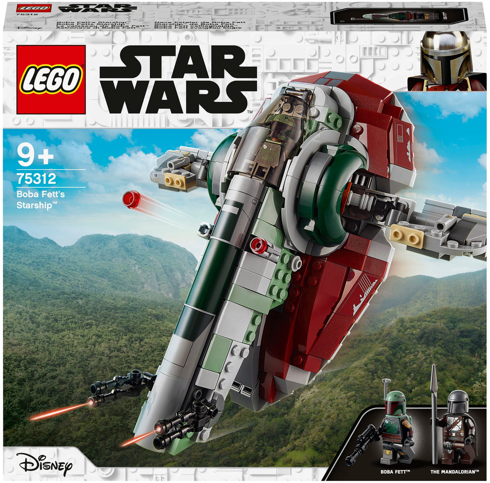 Конструктор LEGO Star Wars Mandalorian 75312 Звездолет Бобы Фетта / игровой набор лего звездные войны #1