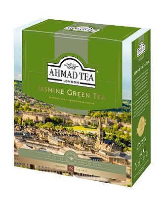 Чай Ahmad Tea Jasmine Green Tea зеленый байховый мелкий с жасмином (2г х 100шт), 200г  #1