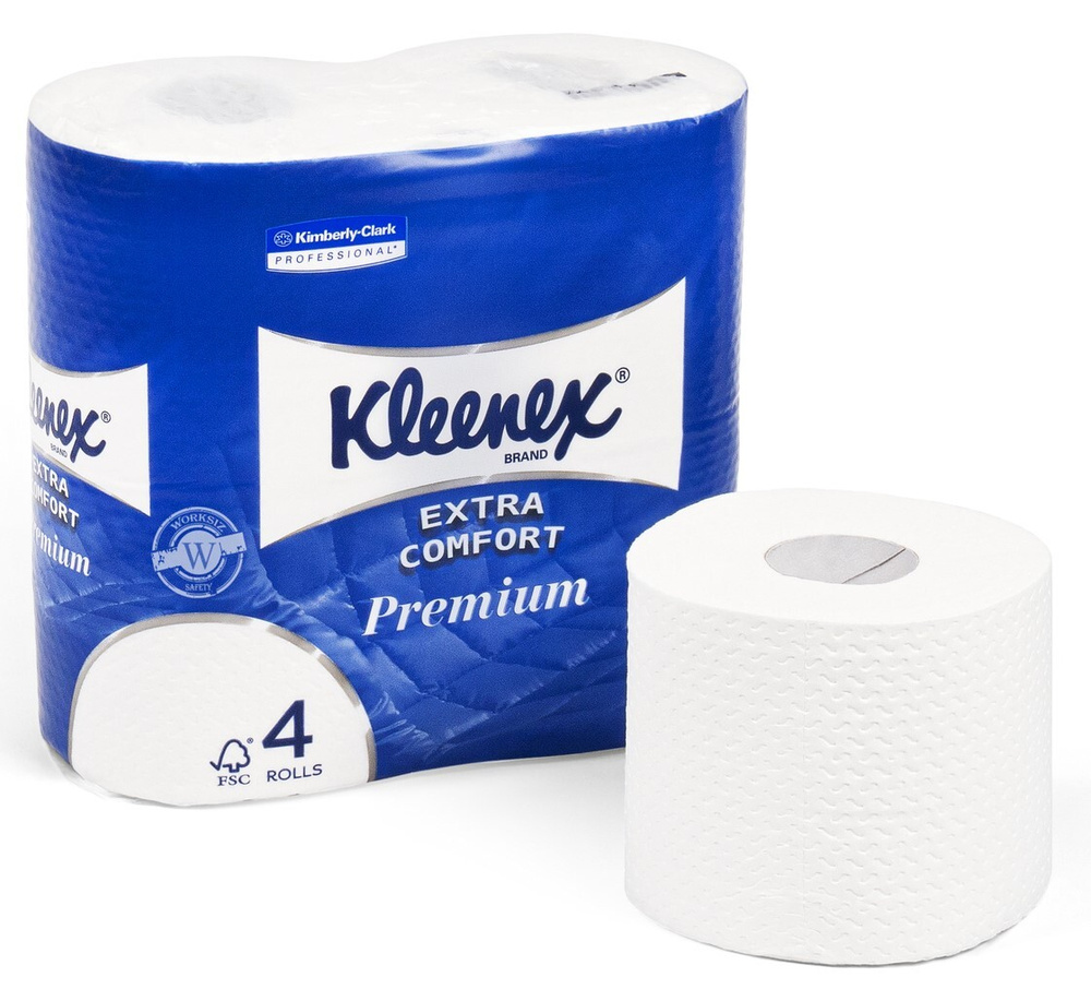 Туалетная бумага Kleenex Premium Extra Comfort 8484 ( Клинекс Премиум Экстра Комфорт ) / четырёхслойная #1