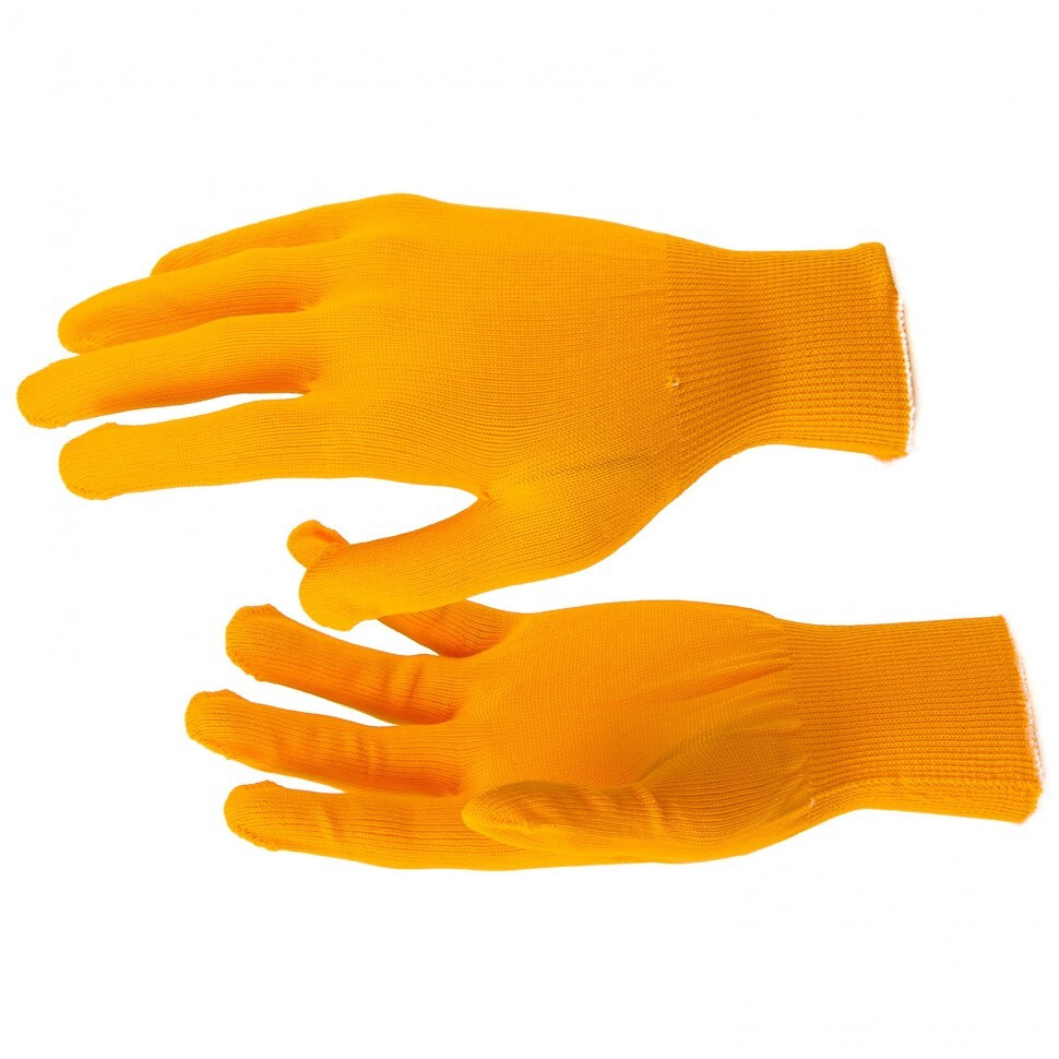 Перчатки Нейлон, 13 класс, оранжевые, XL Россия #1
