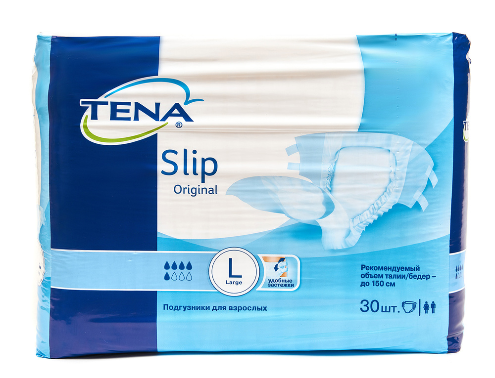 Подгузники для взрослых TENA Original Slip, размер L, 30шт #1