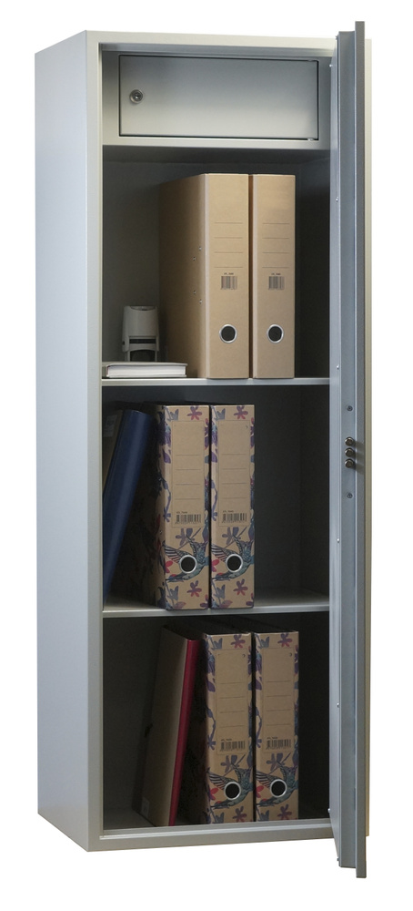 Металлический архивный шкаф , офисный сейф Klesto M125K, сейфовый замок, Габарит ВхШхГ (мм) 1250х460х340, #1