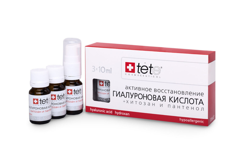 TETE Гиалуроновая кислота с хитозаном и пантенолом Hyaluronic acid + Hydroxan and Panthenol, 3 шт по #1