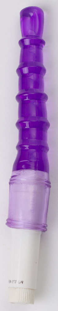 4sexdream Анальный вибратор, ребристый, цвет: фиолетовый #1