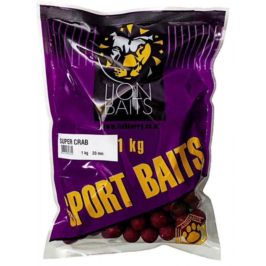 Бойлы тонущие Lion Baits SPORT BAITS 20мм 1кг SUPER CRAB #1