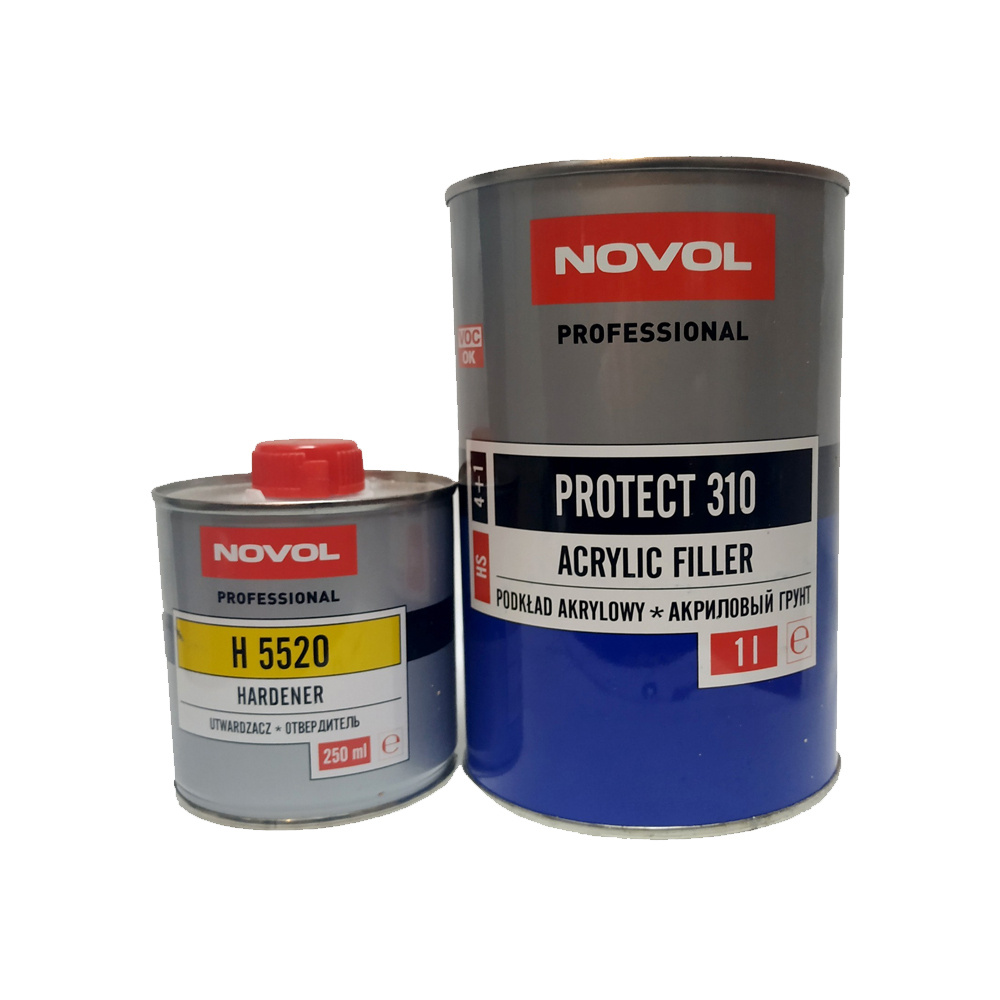 Грунт NOVOL PROTECT 310 HS 4+1 1л.+0,25 мл. отвердитель(Н5520), серый #1