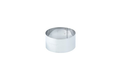 Профессиональное кольцо кондитерское для торта и гарнира, 6х3 см, нержавеющая сталь, Paderno.  #1