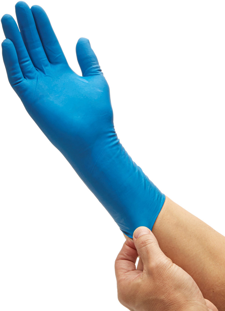 Нитриловые защитные перчатки Kleenguard G29 SOLVENT для защиты от химических веществ ( гидравлических #1