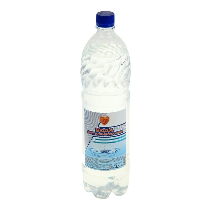 Вода дистиллированная Элтранс, 1,5 л, бутыль EL-0901.03 #1