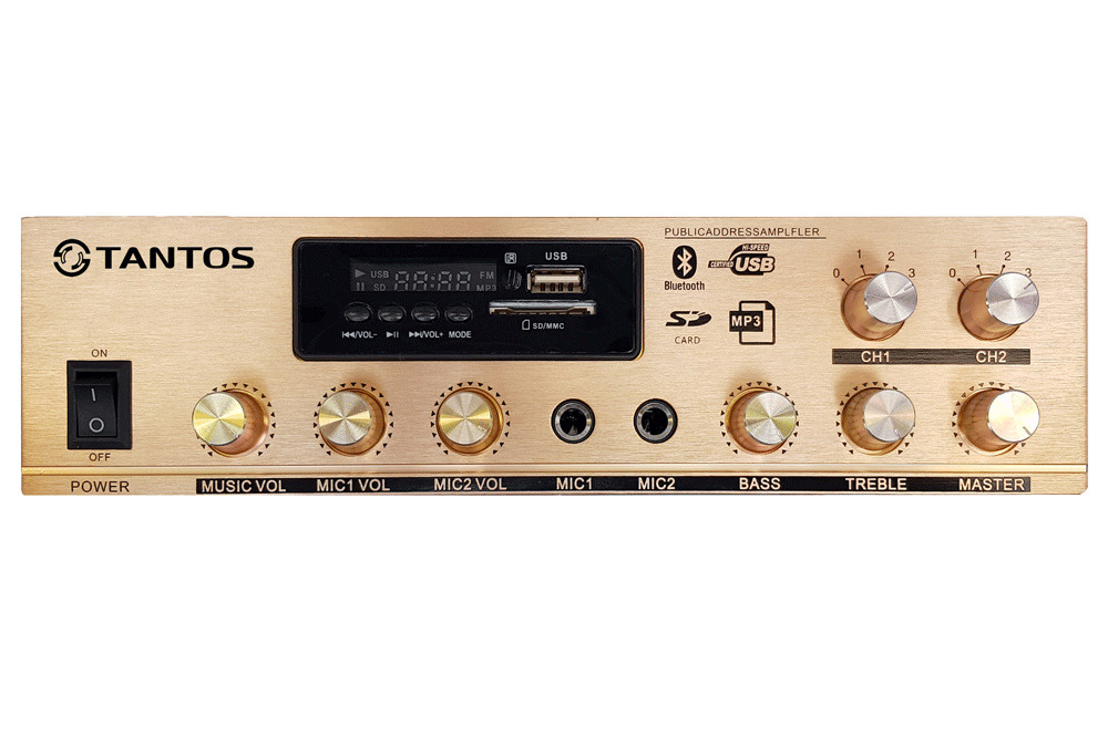 Компактный трансляционный усилитель 30 Вт 100 Вольт Tantos TSo-AA30M* Радио* Bluetooth  #1