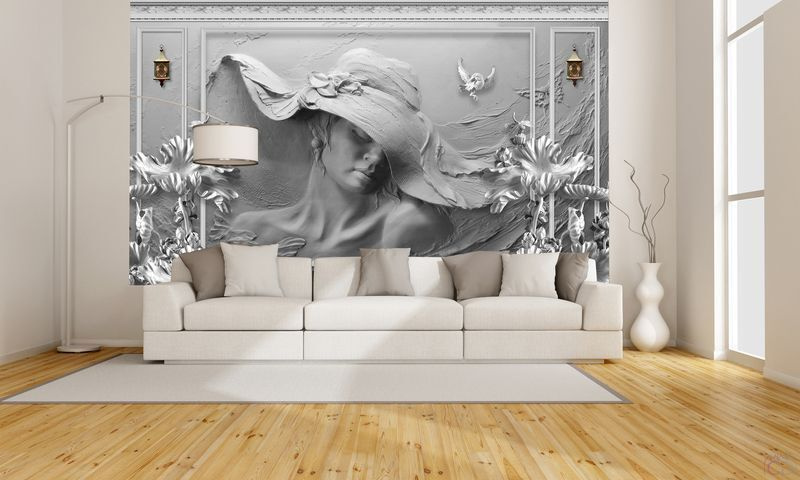 Бумажные фотообои Citydecor Барельеф 3D 312x150 см (Eco Paper) #1