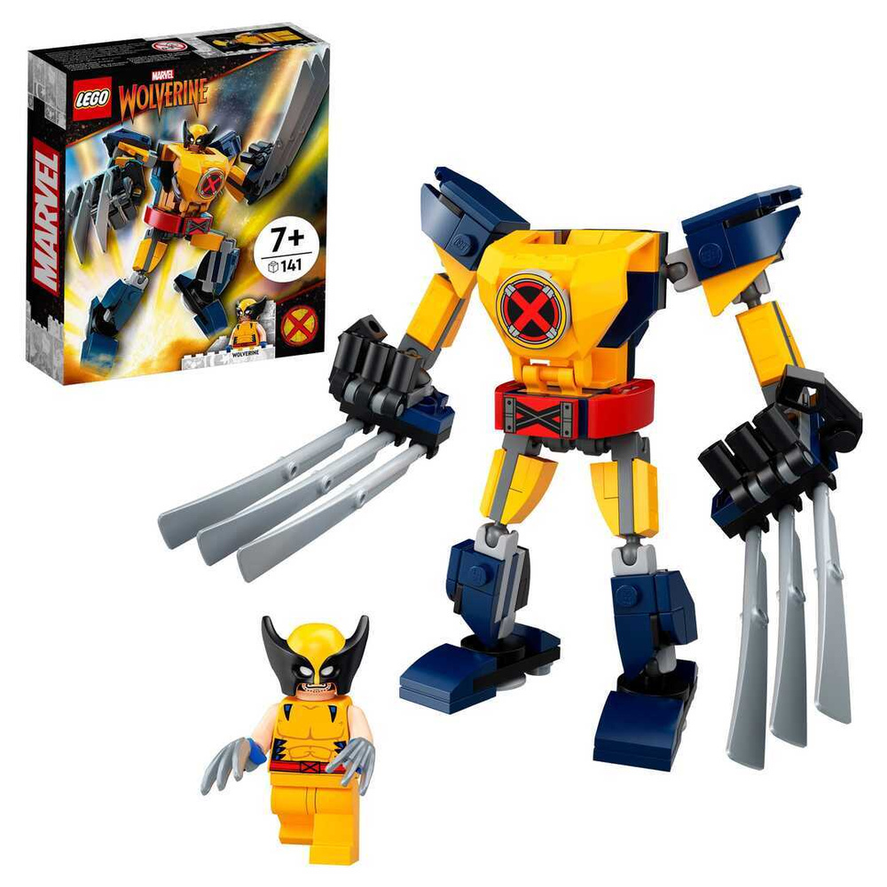 76202 Конструктор LEGO Marvel Super Heroes WOLVERINE Робот Росомаха, 141 деталей  #1