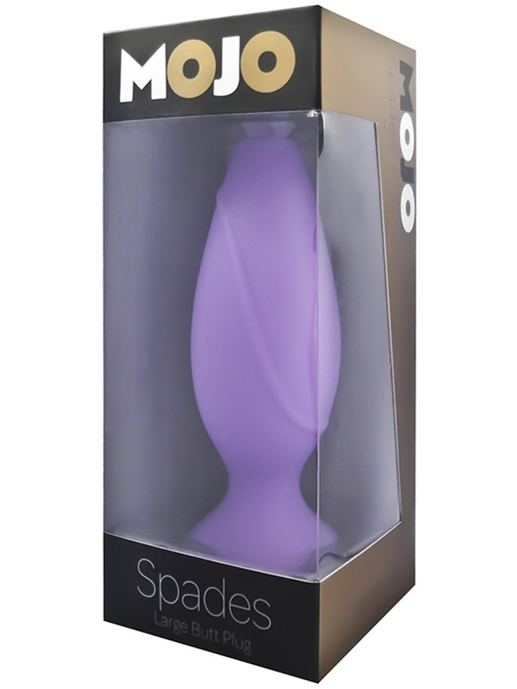 Seven Creations Анальная пробка MOJO SPADES LARGE BUTT PLUG PURPLE, фиолетовый, 40 мм  #1