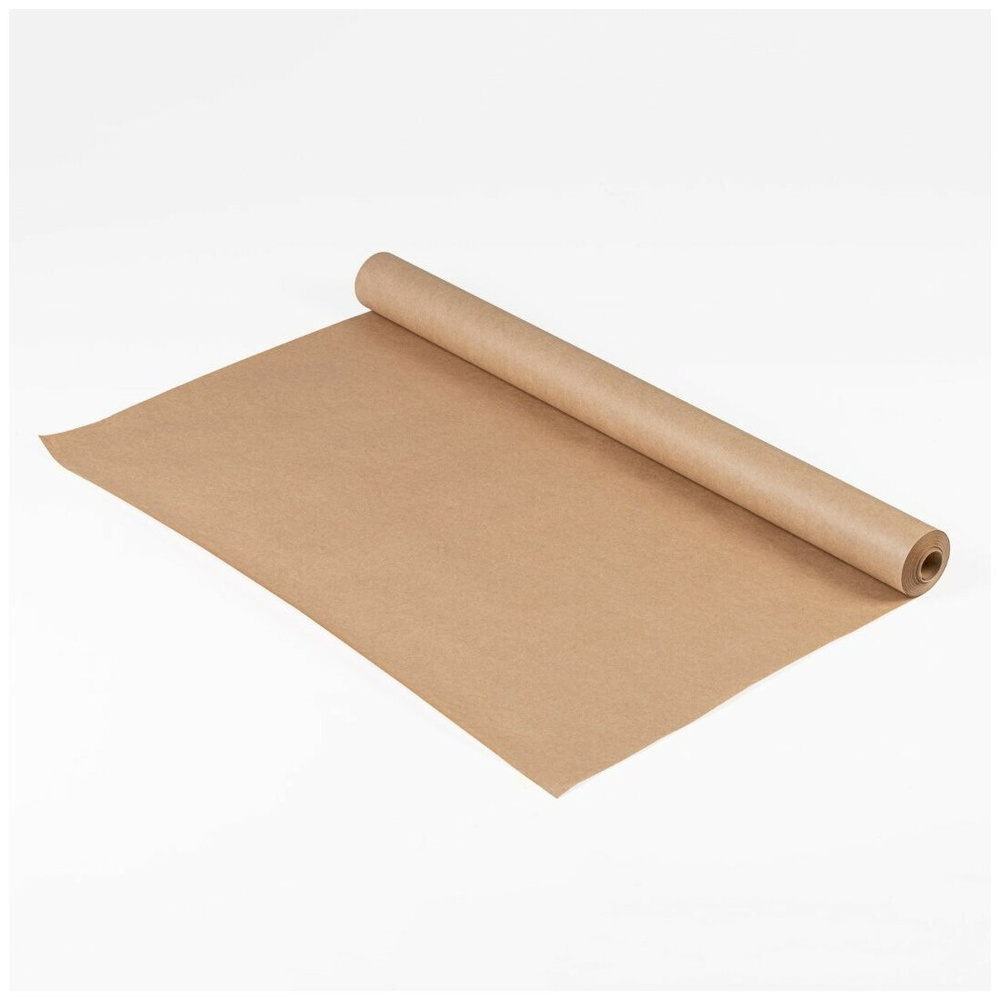 Крафт-бумага упаковочная, в рулоне, 0,42*10 метров, плотность 70 гр/м2  #1