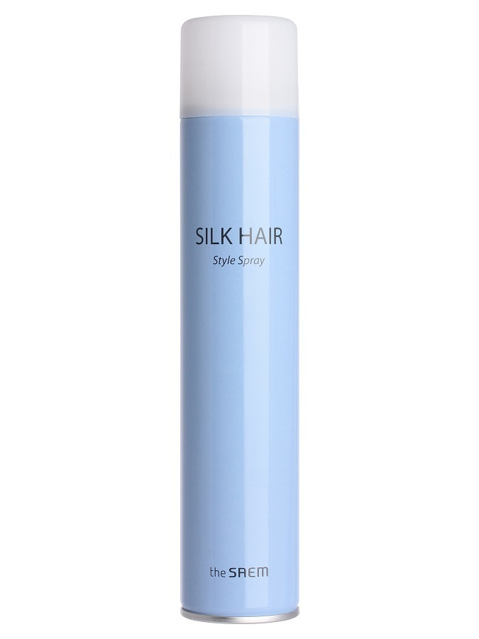 The Saem Silk Hair Style Spray лак для волос с протеинами шелка (300мл.)  #1