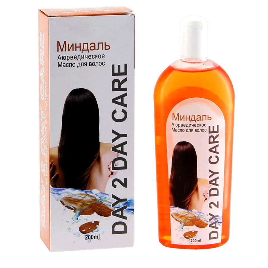 Day 2 Day Care Аюрведическое масло для волос Миндаль, 200 мл #1