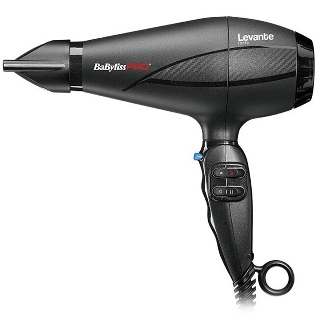 BaByliss PRO Фен для волос Levante BAB6950IE 2100W 2100 Вт, скоростей 2, кол-во насадок 2, черный  #1