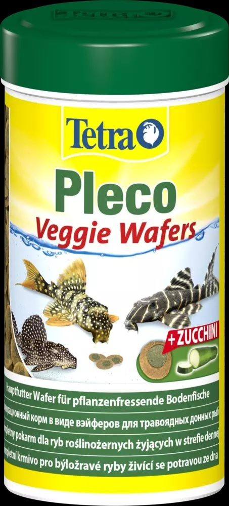 Tetra Pleco Veggie Wafers 250мл/110г- на 100% растительный корм класса премиум для основного питания #1