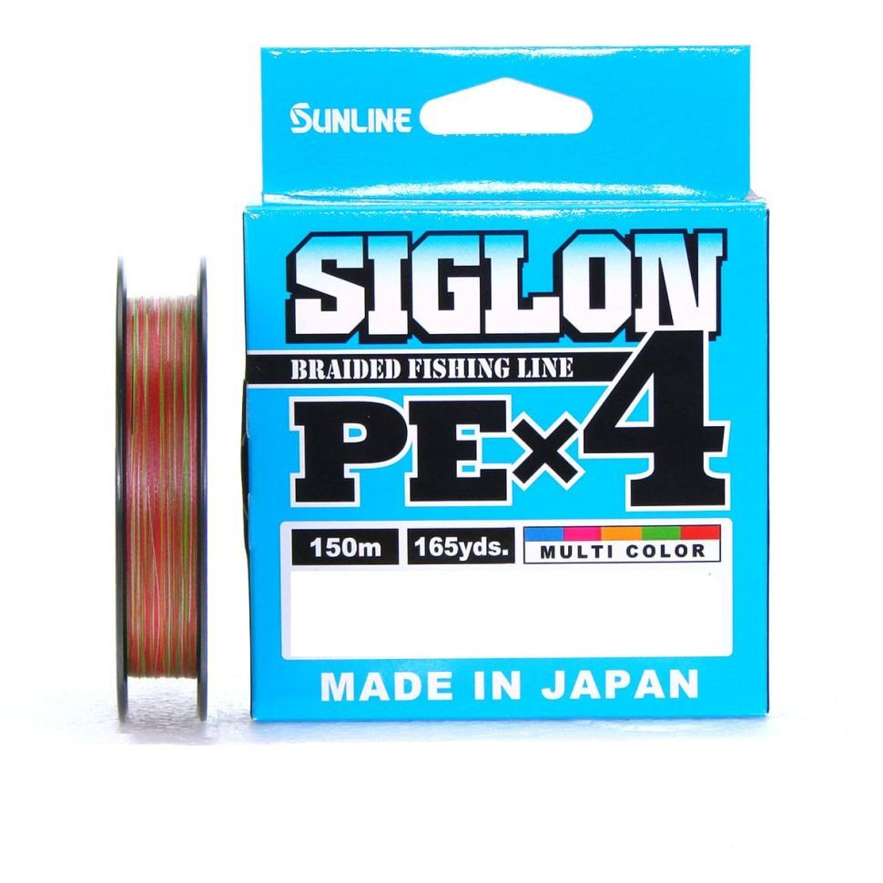 Плетеный шнур Sunline Siglon PEx4 150m (5C) 10LB, 0.6PE, 4.5kg, Multicolor #1