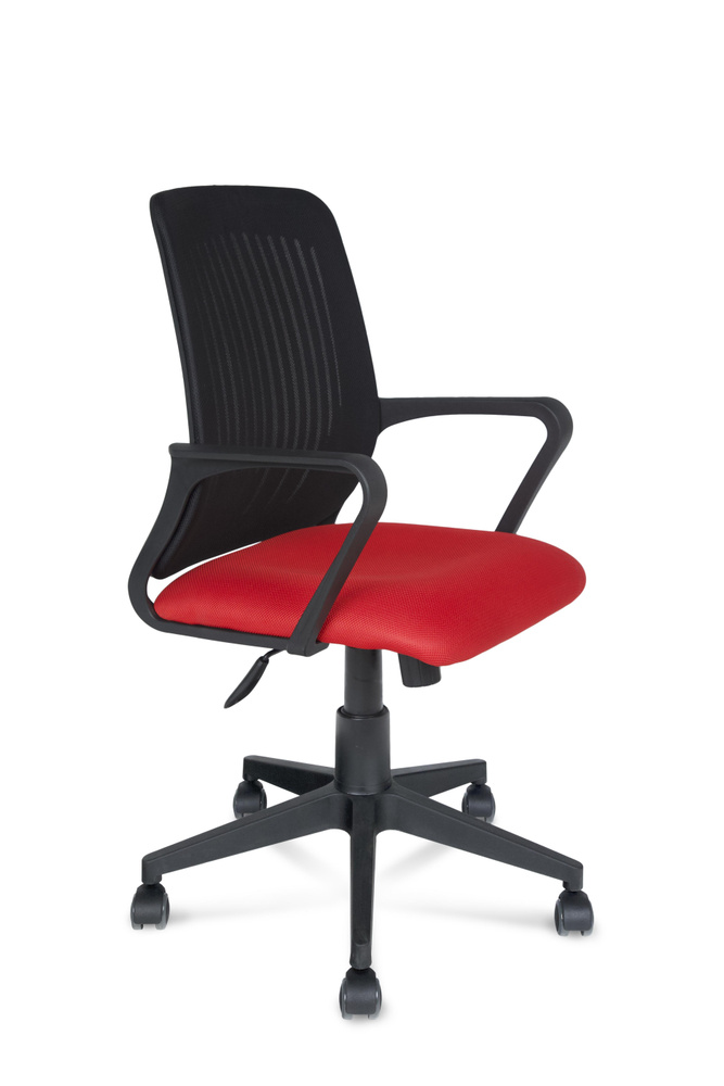 ТМ ДЭФО Офисное кресло, Черный; красный #1