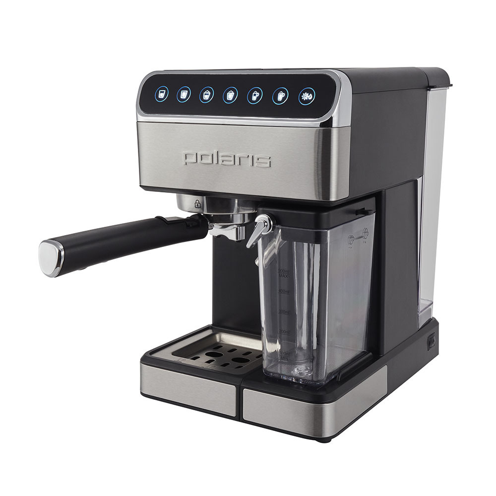 Кофеварка рожковая Polaris, PCM 1535E Adore Cappuccino, черный #1